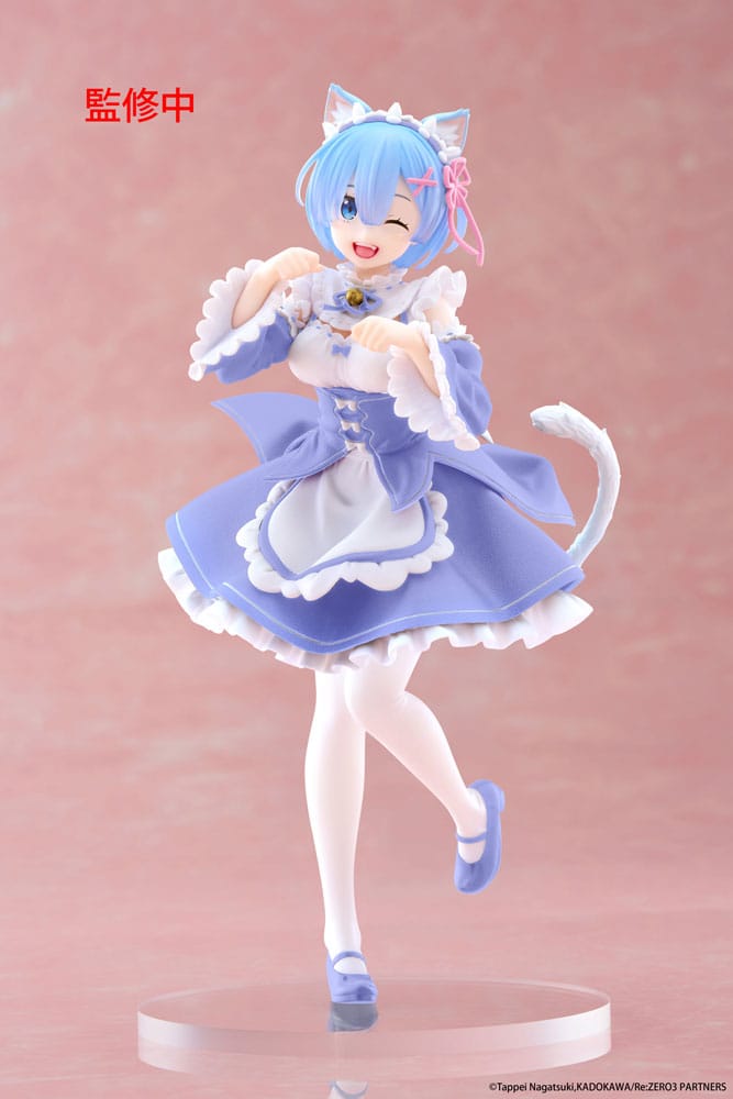 Re:Zero Starting Life in Another World Coreful PVC Statue Rem Cat Maid Ver. Renewal 18 cm Prizefiguren Yokina