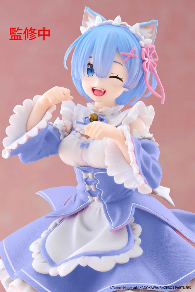 Re:Zero Starting Life in Another World Coreful PVC Statue Rem Cat Maid Ver. Renewal 18 cm Prizefiguren Yokina