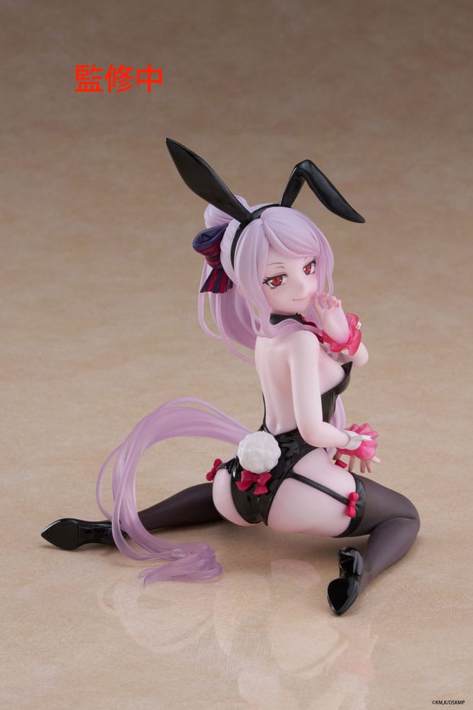 Overlord PVC Statue Desktop Cute Figure Shalltear Bunny Ver. 13 cm Prizefiguren Yokina