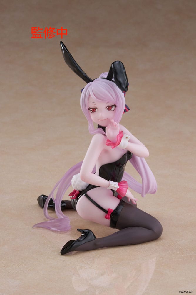 Overlord PVC Statue Desktop Cute Figure Shalltear Bunny Ver. 13 cm Prizefiguren Yokina