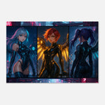 Cyber Wings – Futuristische Anime-Art auf Aluminium-DIBOND® Print Material Yokina 60x90 cm / 24x36″