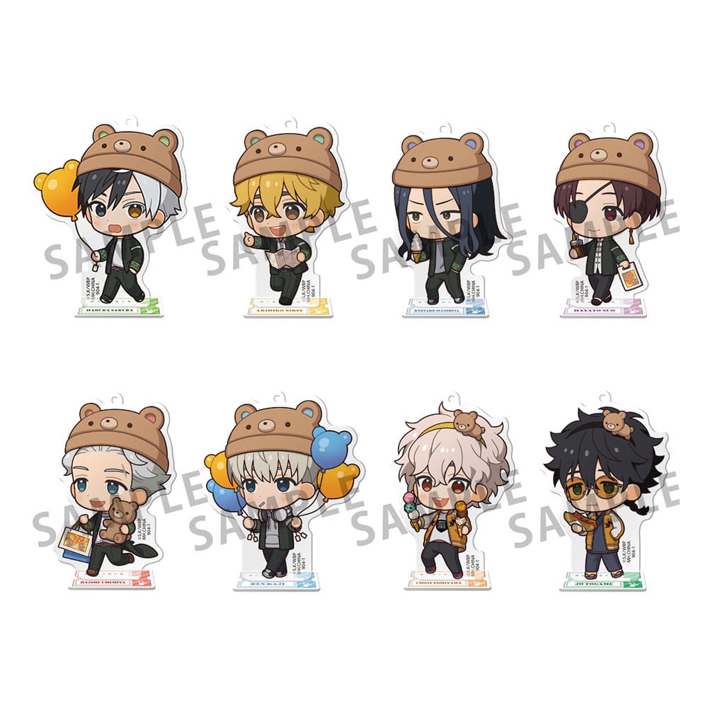 8 TokoToko Acryl Figuren in Theme Park Display 7 cm Wind Breaker Acryl Stand Yokina