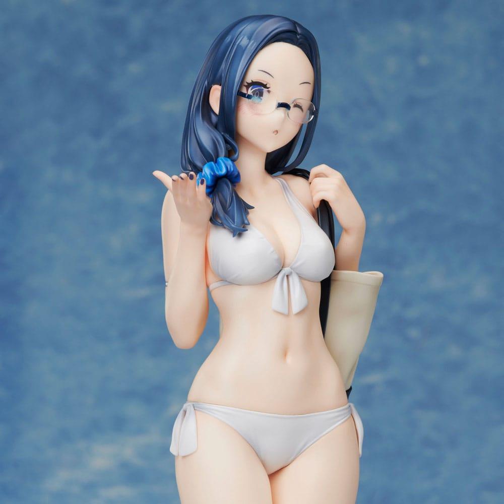 92M Illustration PVC Statue Myopic sister Date-chan Swimsuit Ver. 26 cm Prizefiguren Yokina Limited Edition