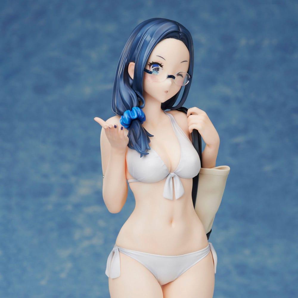92M Illustration PVC Statue Myopic sister Date-chan Swimsuit Ver. 26 cm Prizefiguren Yokina