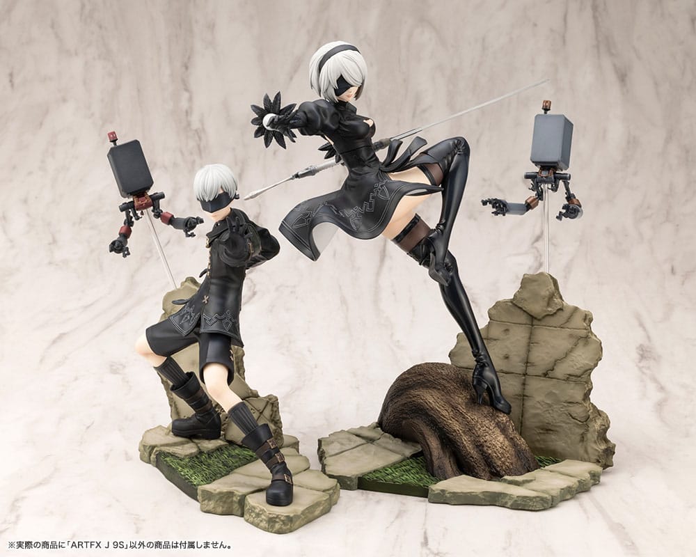 9S ARTFX J Statue 1/8 24 cm Nier:Automata Ver. 1.1a Scalefiguren Yokina
