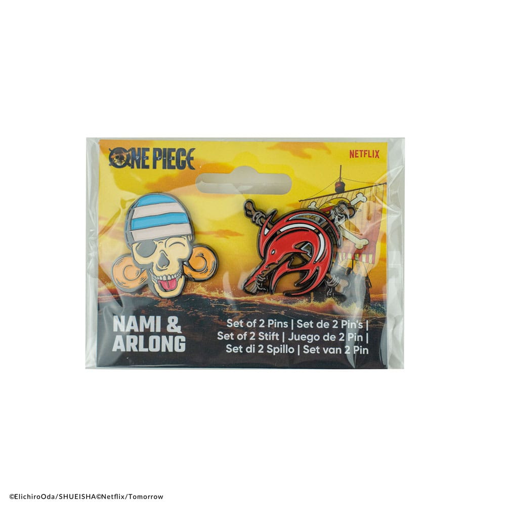 Ansteck-Pins 2er-Pack Nami & Arlong One Piece Ansteck-Buttons Yokina