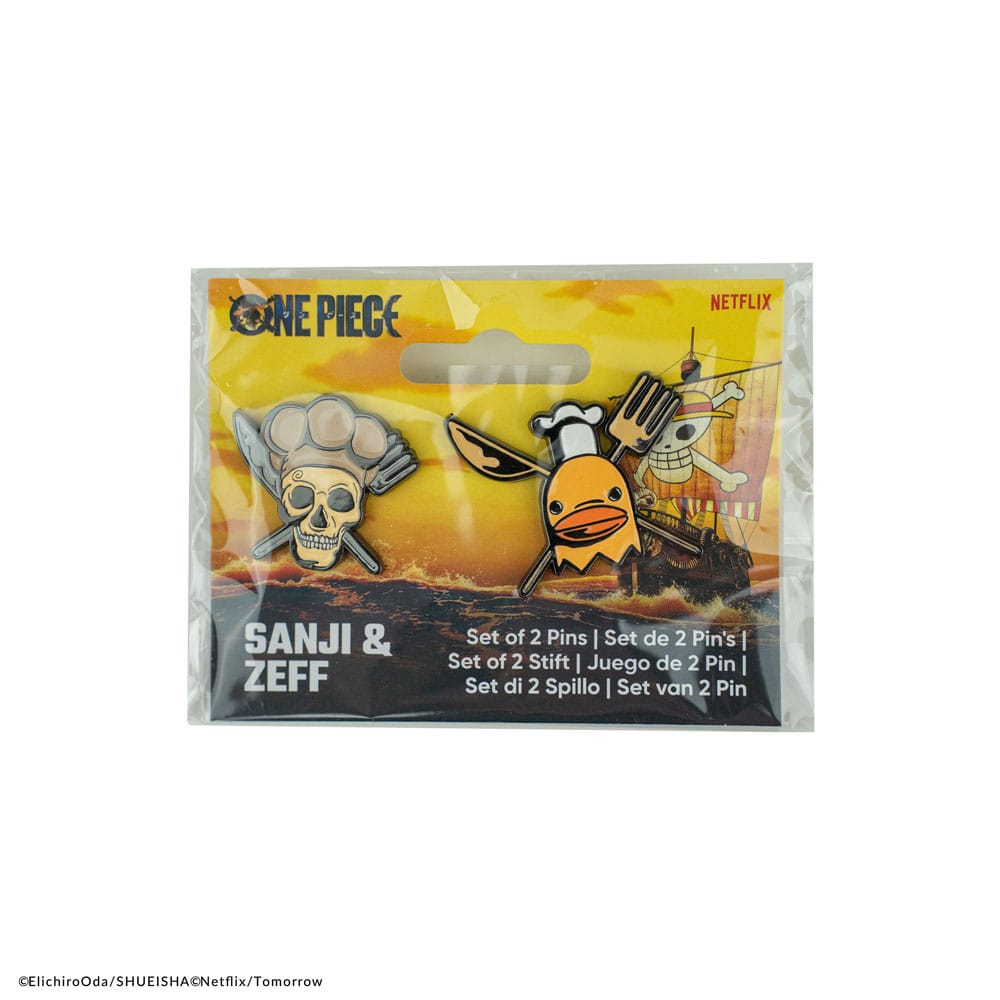 Ansteck-Pins 2er-Pack Sanji & Zeff One Piece Ansteck-Buttons Yokina