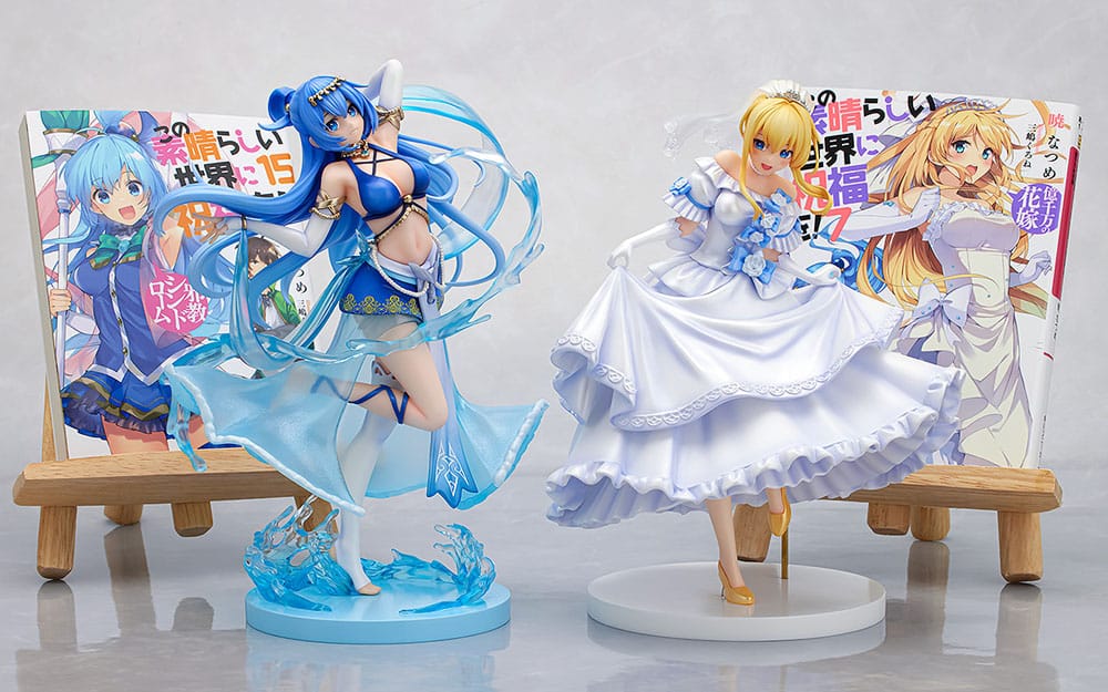 Aqua: Light Novel 10th Anniversary Ver. PVC Statue 18 cm Konosuba God's blessing on this wonderful world! Scalefiguren Yokina
