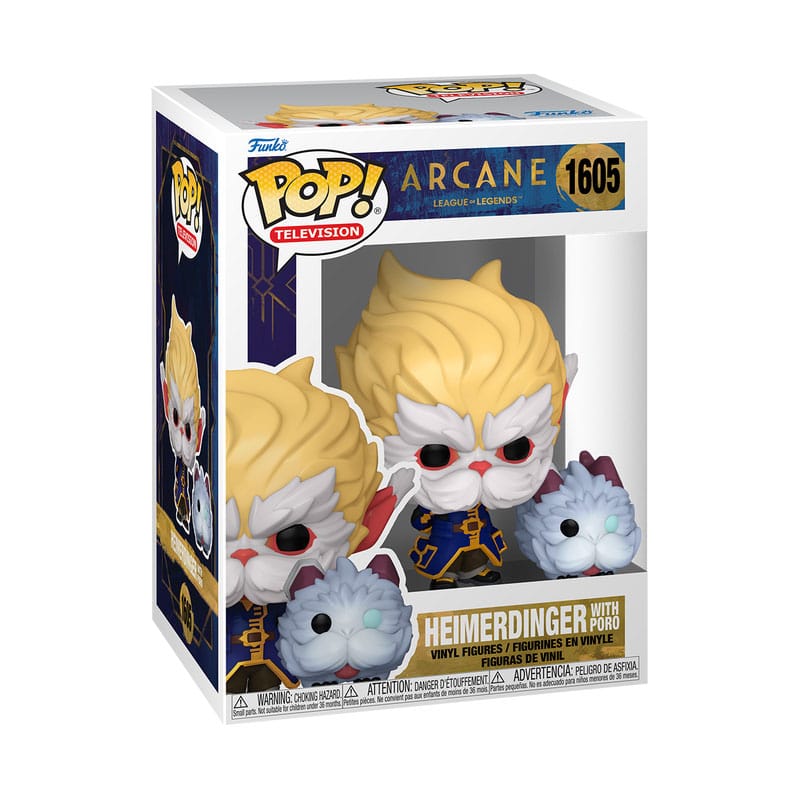 League of Legends: Arcane POP! Vinyl Figur Heimerdinger w/Poro 9 cm Funko POP! Yokina