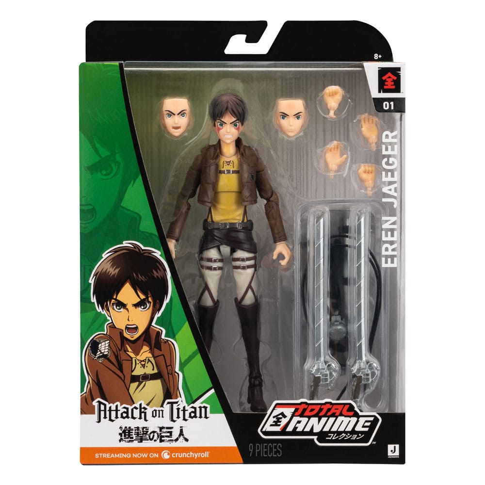 Attack on Titan Total Anime Actionfigur Eren Jaeger 17 cm Figmas Yokina