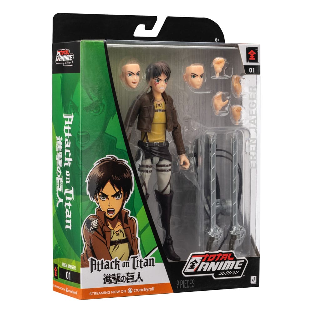 Attack on Titan Total Anime Actionfigur Eren Jaeger 17 cm Figmas Yokina