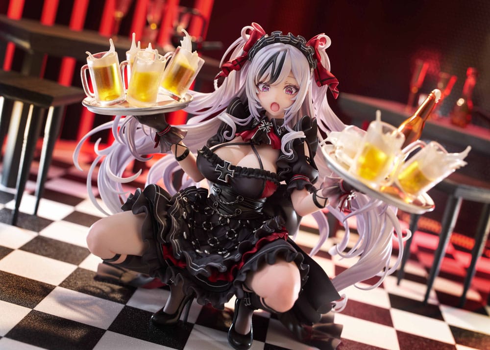 Azur Lane PVC Statue 1/7 Elbe: Time to Show Off AmiAmi Limited Edition 16 cm Scalefiguren Yokina