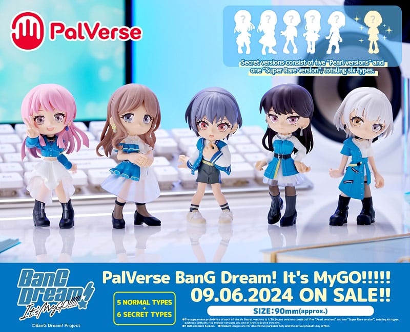 BanG Dream! It's MyGO!!!!! PalVerse PVC Figuren 9 cm Sortiment (6) Minifiguren Yokina