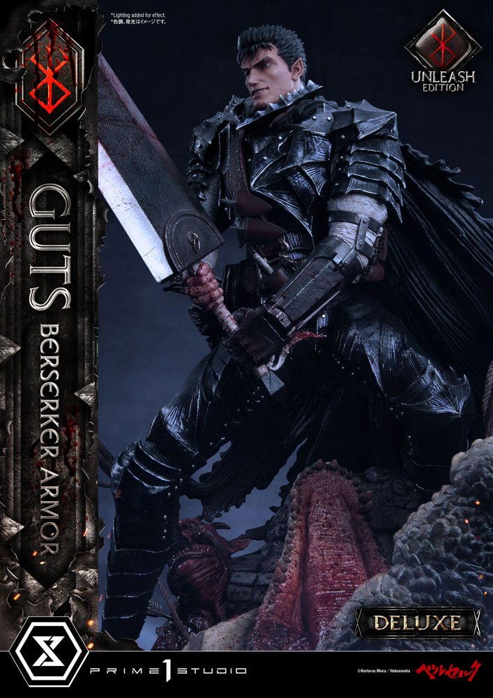 Berserk Statue 1/4 Guts Berserker Armor Unleash Edition Deluxe Version 91 cm Scalefiguren Yokina