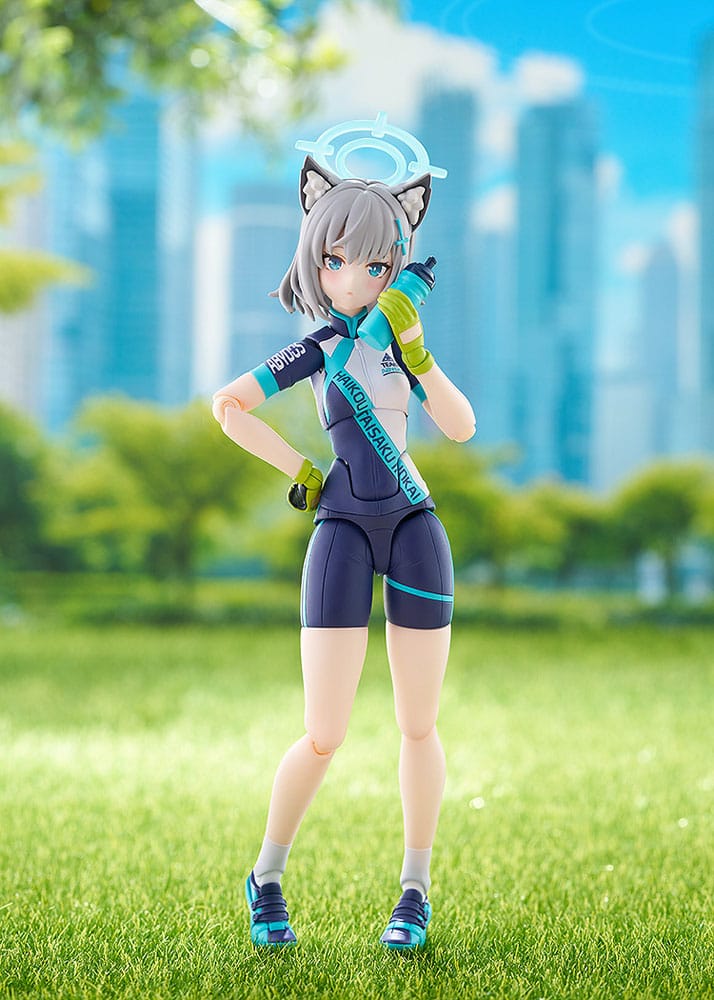 Blue Archive Figma Actionfigur Shiroko Sunaookami Cycling 15 cm Figmas Yokina