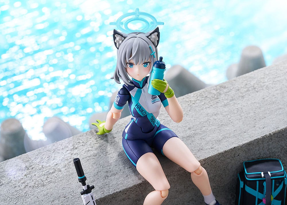 Blue Archive Figma Actionfigur Shiroko Sunaookami Cycling 15 cm Figmas Yokina