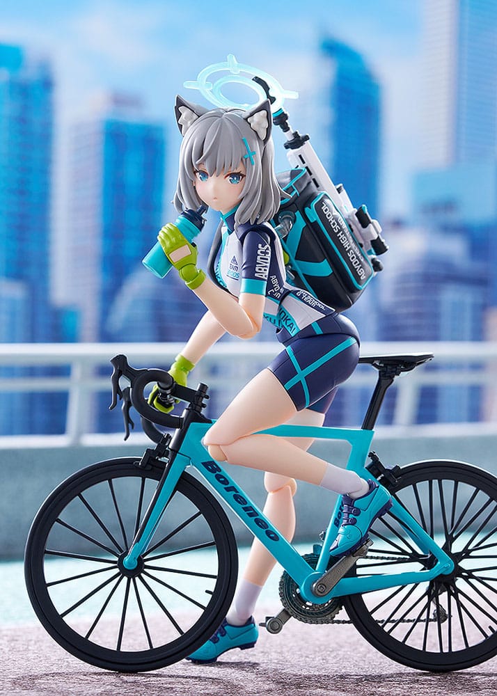 Blue Archive Figma Actionfigur Shiroko Sunaookami Cycling DX Edition 15 cm Figmas Yokina