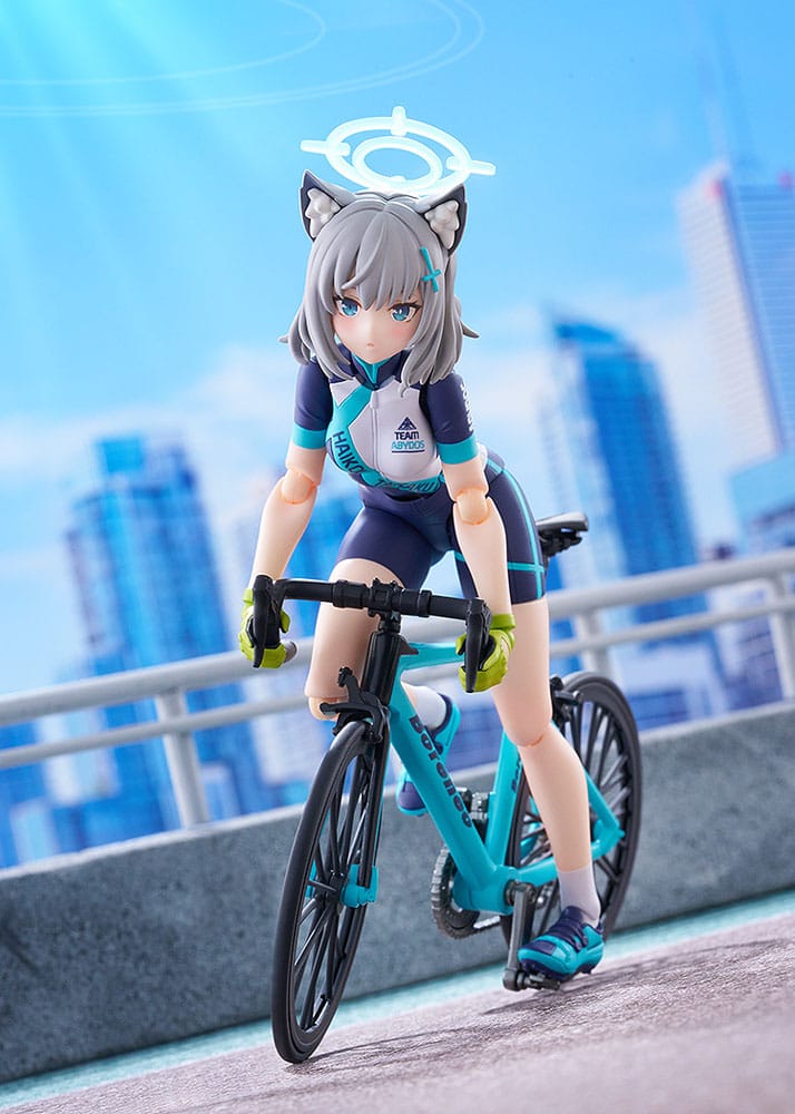 Blue Archive Figma Actionfigur Shiroko Sunaookami Cycling DX Edition 15 cm Figmas Yokina