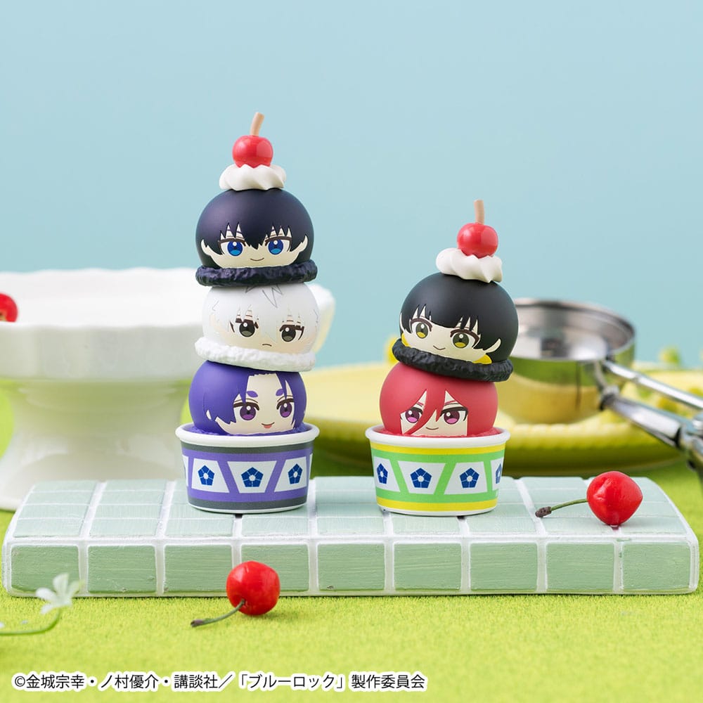 Blue Lock Tsumichen Stack up & Change Sammelfiguren 6er-Pack 8 cm (with gift) Minifiguren Yokina
