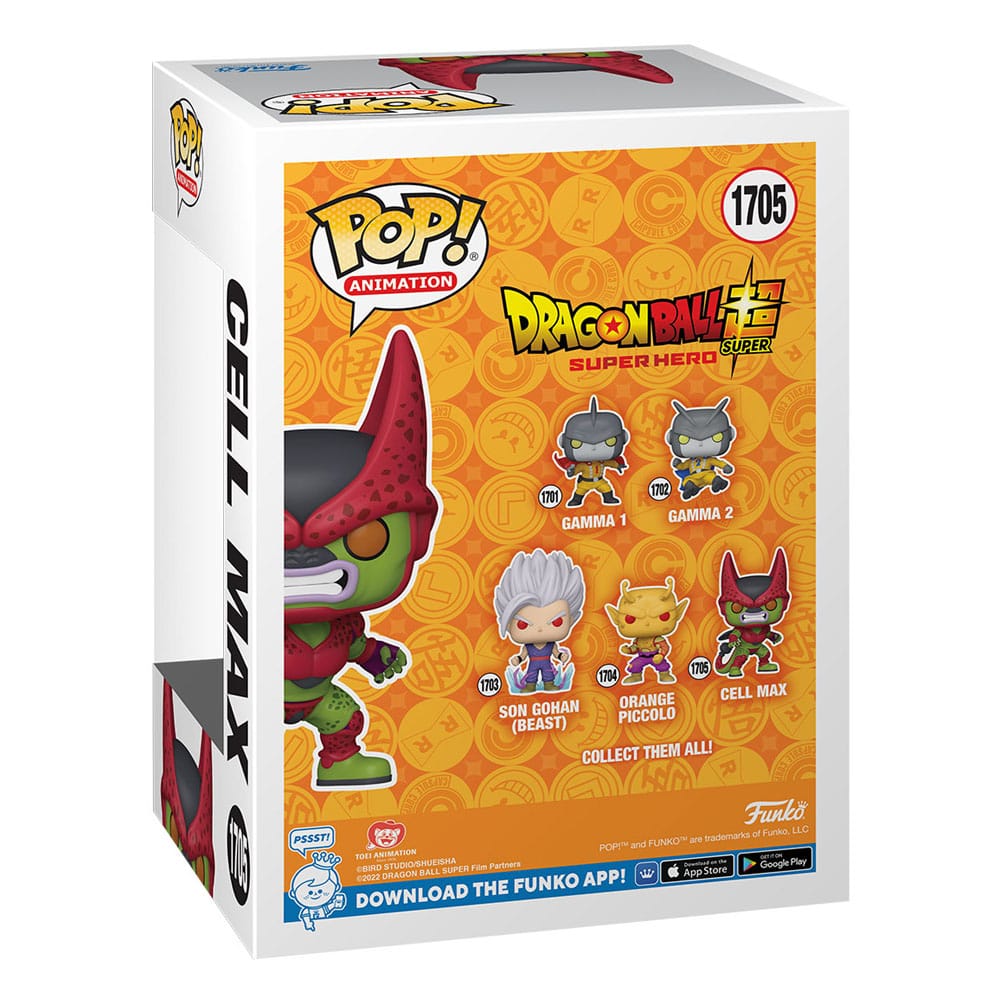 Cell Max POP! Vinyl Figur 9 cm Dragon Ball Super: Super Hero Funko POP! Yokina