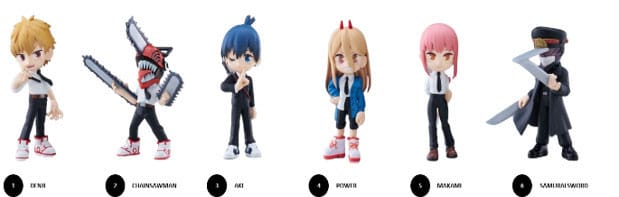 Chainsaw Man Anime Series 6 Minifiguren 9 cm Display Minifiguren Yokina