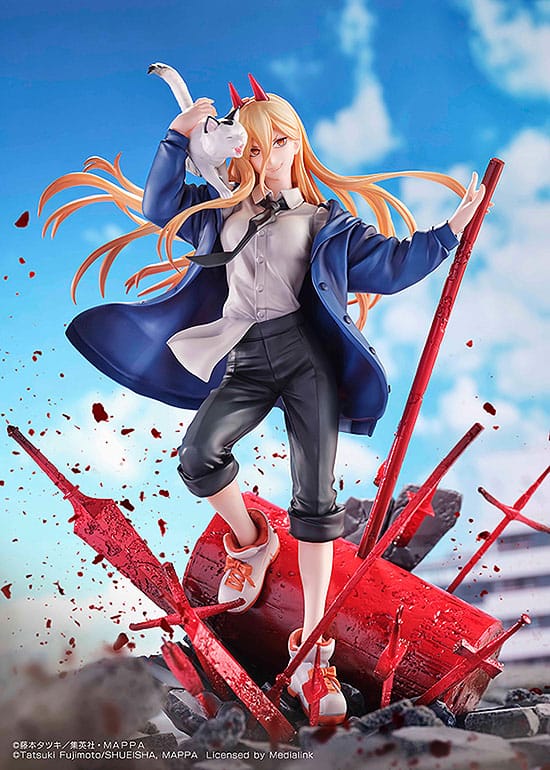 Chainsaw Man Statue 1/7 Power & Meowy 28 cm Scalefiguren Yokina