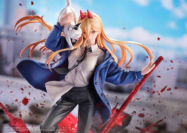 Chainsaw Man Statue 1/7 Power & Meowy 28 cm Scalefiguren Yokina