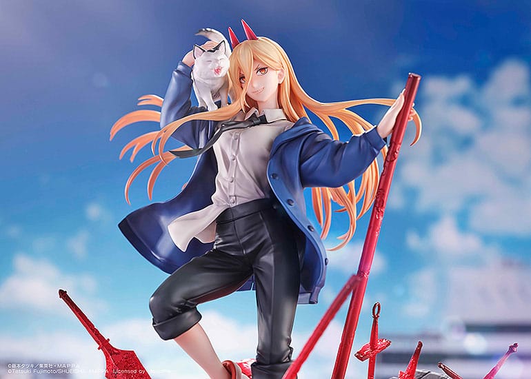 Chainsaw Man Statue 1/7 Power & Meowy 28 cm Scalefiguren Yokina
