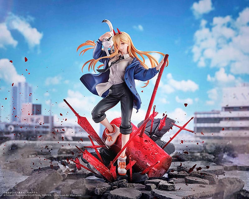 Chainsaw Man Statue 1/7 Power & Meowy 28 cm Scalefiguren Yokina
