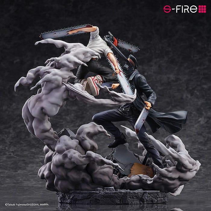 Chainsaw Man Statue Super Situation Figure Chainsaw Man vs. Samurai Sword 26 cm Scalefiguren Yokina