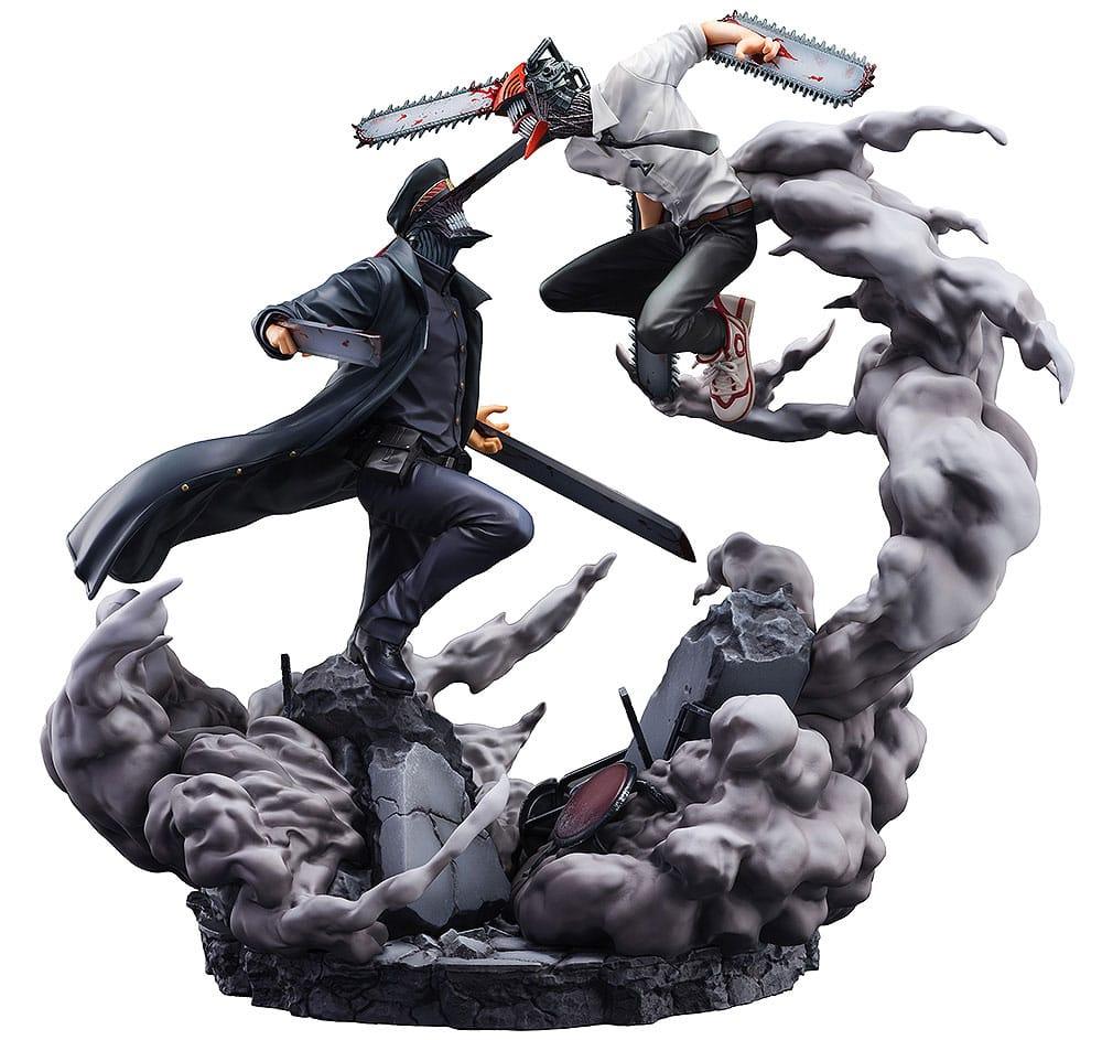 Chainsaw Man Statue Super Situation Figure Chainsaw Man vs. Samurai Sword 26 cm Scalefiguren Yokina