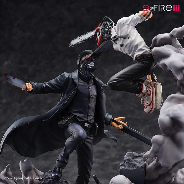 Chainsaw Man Statue Super Situation Figure Chainsaw Man vs. Samurai Sword 26 cm Scalefiguren Yokina
