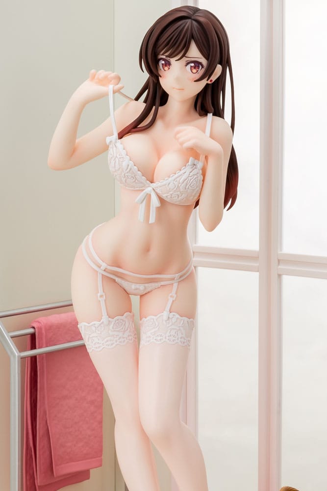 Chizuru Mizuhara See-through lingerie figure angel white Ver. PVC Statue 1/6 23 cm Rent-A-Girlfriend Scalefiguren Yokina