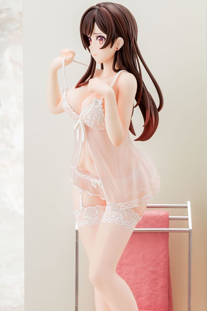 Chizuru Mizuhara See-through lingerie figure angel white Ver. PVC Statue 1/6 23 cm Rent-A-Girlfriend Scalefiguren Yokina