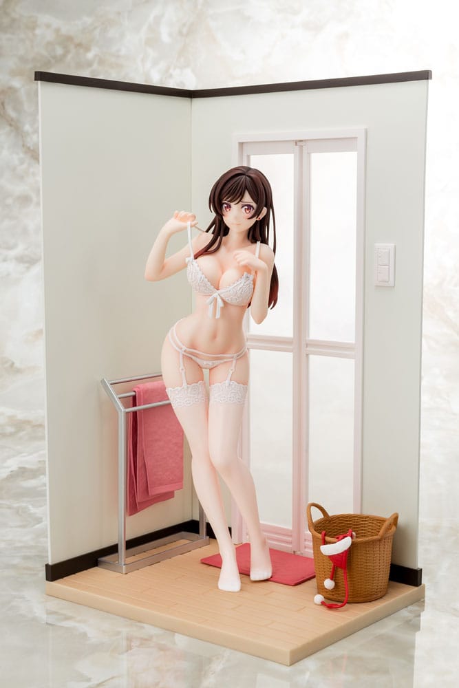 Chizuru Mizuhara See-through lingerie figure angel white Ver. PVC Statue 1/6 23 cm Rent-A-Girlfriend Scalefiguren Yokina