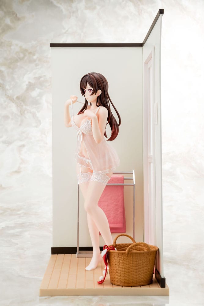 Chizuru Mizuhara See-through lingerie figure angel white Ver. PVC Statue 1/6 23 cm Rent-A-Girlfriend Scalefiguren Yokina