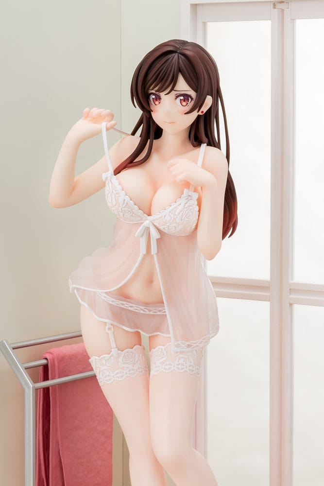 Chizuru Mizuhara See-through lingerie figure angel white Ver. PVC Statue 1/6 23 cm Rent-A-Girlfriend Scalefiguren Yokina