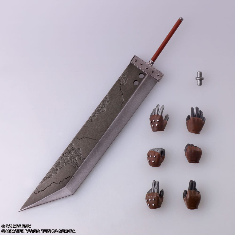 Cloud Strife & Hardy-Daytona Bring Arts Actionfigur und Fahrzeug 15 cm Final Fantasy VII Figmas Yokina