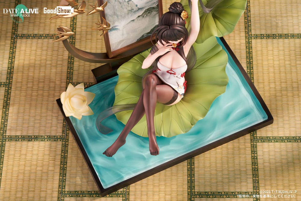 Date A Live: Spirit Pledge PVC Statue 1/7 Kurumi Tokisaki Ink Black China Dress Ver. 22 cm Scalefiguren Yokina