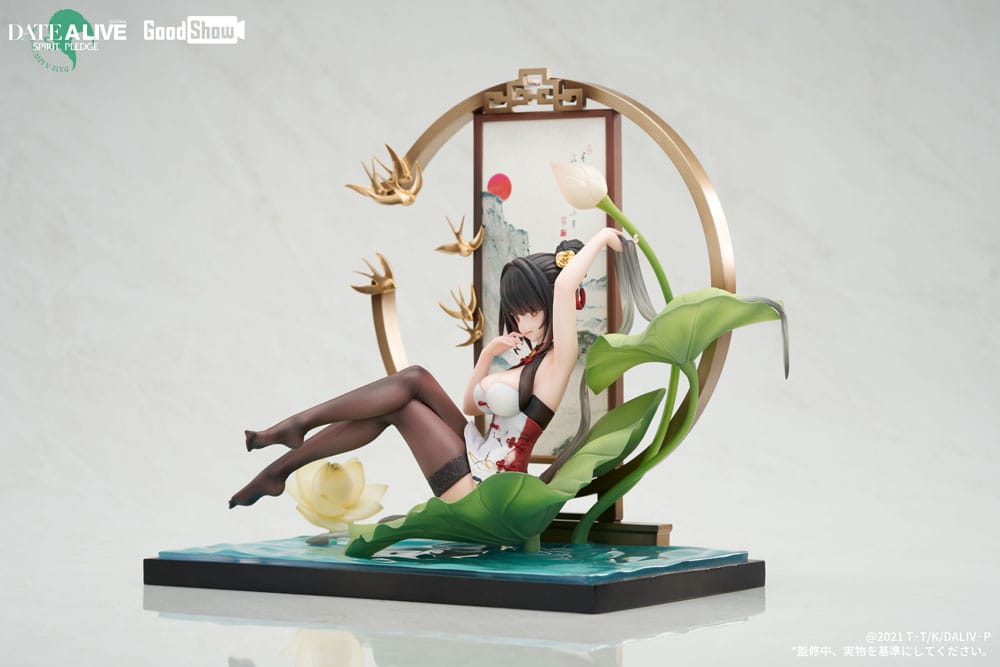 Date A Live: Spirit Pledge PVC Statue 1/7 Kurumi Tokisaki Ink Black China Dress Ver. 22 cm Scalefiguren Yokina