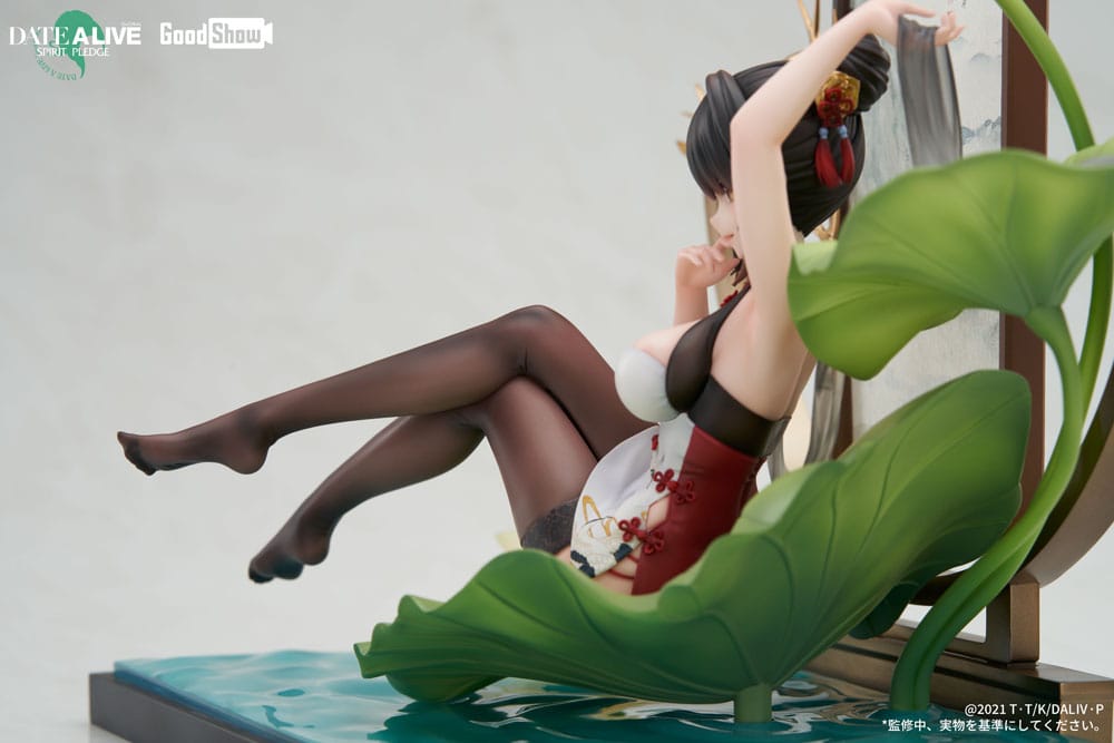 Date A Live: Spirit Pledge PVC Statue 1/7 Kurumi Tokisaki Ink Black China Dress Ver. 22 cm Scalefiguren Yokina