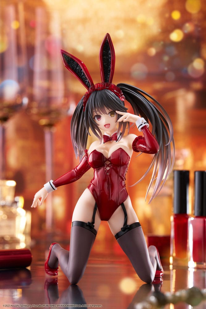 Date A Live V PVC Statue Desktop Cute Figure Kurumi Tokisaki Bunny Ver. 13 cm Prizefiguren Yokina