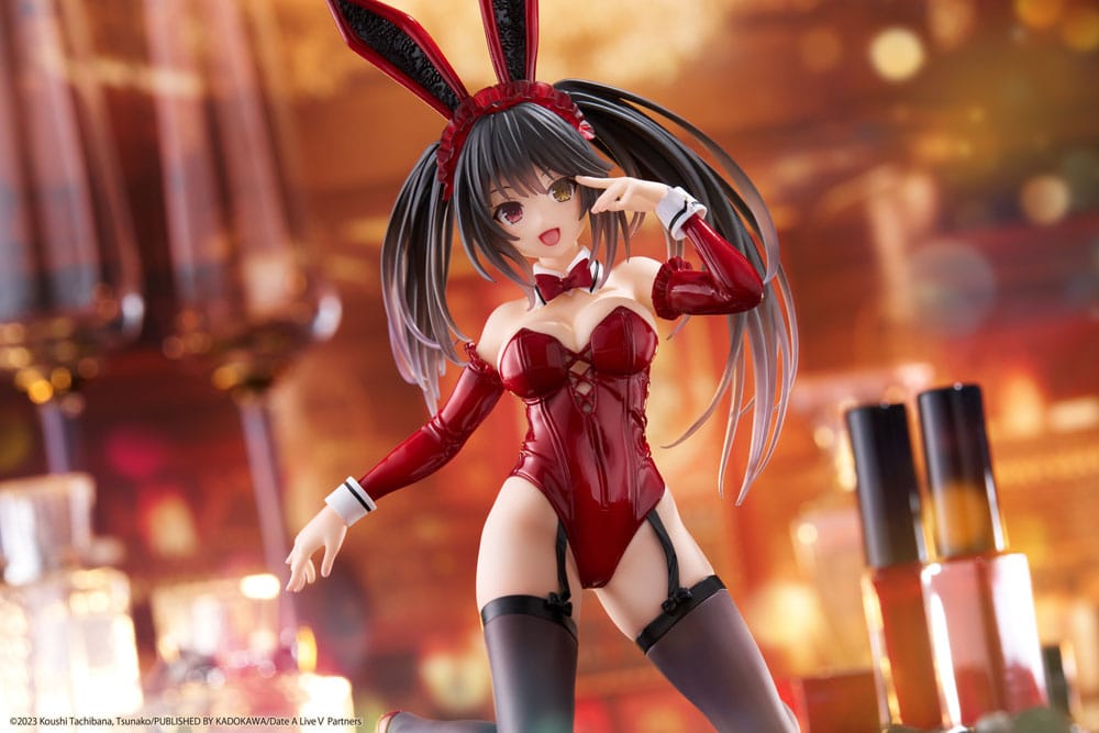 Date A Live V PVC Statue Desktop Cute Figure Kurumi Tokisaki Bunny Ver. 13 cm Prizefiguren Yokina