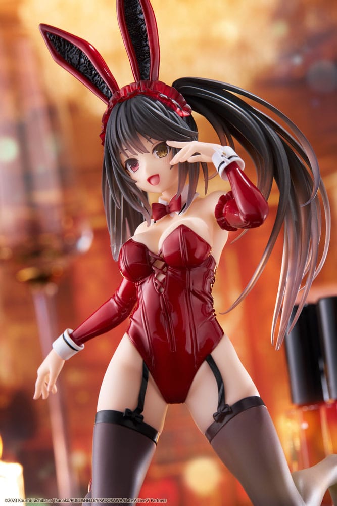Date A Live V PVC Statue Desktop Cute Figure Kurumi Tokisaki Bunny Ver. 13 cm Prizefiguren Yokina