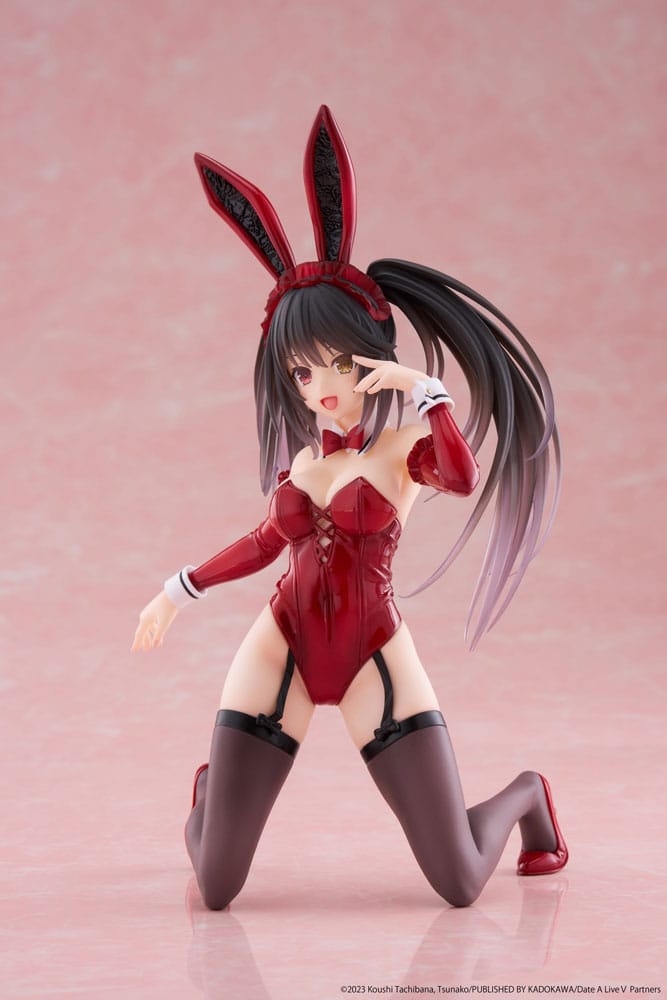 Date A Live V PVC Statue Desktop Cute Figure Kurumi Tokisaki Bunny Ver. 13 cm Prizefiguren Yokina