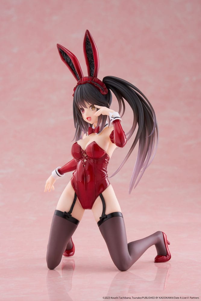 Date A Live V PVC Statue Desktop Cute Figure Kurumi Tokisaki Bunny Ver. 13 cm Prizefiguren Yokina