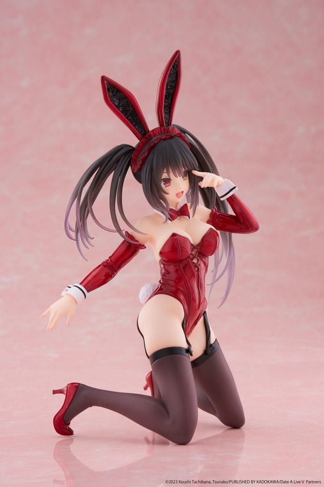 Date A Live V PVC Statue Desktop Cute Figure Kurumi Tokisaki Bunny Ver. 13 cm Prizefiguren Yokina