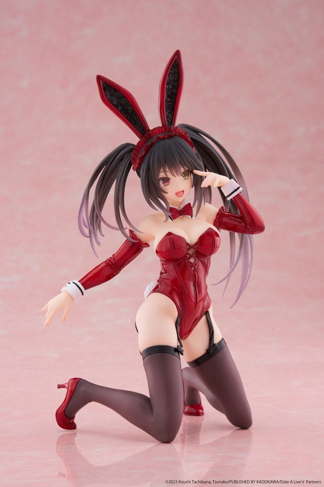 Date A Live V PVC Statue Desktop Cute Figure Kurumi Tokisaki Bunny Ver. 13 cm Prizefiguren Yokina
