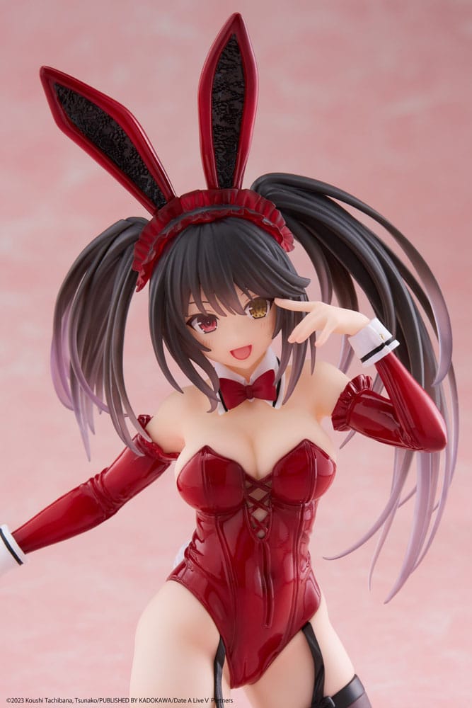 Date A Live V PVC Statue Desktop Cute Figure Kurumi Tokisaki Bunny Ver. 13 cm Prizefiguren Yokina