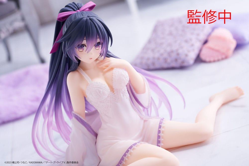 Date A Live V PVC Statue Desktop Cute Figure Tohka Yatogami Nightwear Ver. 13 cm Prizefiguren Yokina